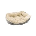thumbnail image 1 of Sleep Zone Carved Plush Dog Bed, 1 of 4