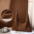 thumbnail image 4 of JASGOOD Vintage Suede Hobo Bag for Women Soft Oversized Shoulder Purse, Casual Daily Handbag, 4 of 8