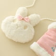 thumbnail image 6 of Ruyang Toddler Girls Cute Bunny New Year Outfits Long Sleeve Fleece Vest Coat + Skirt + Bag 3pcs Princess Fairy Clothing, 6 of 9