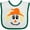 White and Green, variant on Inktastic Halloween Scarecrow Male Face Boys or Girls Baby Bib