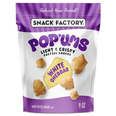 Snack Factory Pop'ums White Cheddar Pretzel Snacks, 9 oz Bag