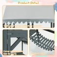 thumbnail image 4 of Extra Large Catio Outdoor Cat Enclosure, 83 inch Outside Cattery with Weatherproof Roof, Cat Scratcher Ramp, Cat Space Capsule Bed, 2 Bridges, 2 Resting Houses and 3 Platforms, 4 of 7