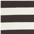 thumbnail image 4 of SAFAVIEH Montauk Saranna Striped Cotton Area Rug, Chocolate/Ivory, 9' x 12', 4 of 6