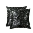 thumbnail image 4 of Natural Home Decor Torino Cowhide Pillow | 2-Piece S&P BROWN/WHITE, 4 of 5