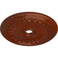 thumbnail image 3 of 35 1/8"OD x 4 7/8"ID x 2 1/2"P Viceroy Ceiling Medallion (Fits Canopies up to 4 7/8"), Hand-Painted Firebrick, 3 of 6