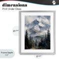 thumbnail image 4 of Stupell Industries Traditional Snow & Mist Alpines Gray Framed Print Under Glass, 17 x 21, by Franklyn Gregory, 4 of 8