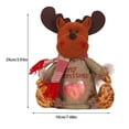 thumbnail image 3 of Bolsa de regalo, soporte de regalo de decoración de Navidad, colgante de Navidad, tamaño compacto, cesta de frutas, muñeca suave, accesorios Kits de decoración para fiestas Forma de ciervo Wosthever HA069772-03, 3 of 6