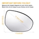 thumbnail image 3 of Reemplazo de vidrio del espejo retrovisor derecho del lado del pasajero de Unique Bargains, 1 pieza, no calefaccionado, con ajuste trasero para Mazda 2 3 2010-2014, 3 of 6