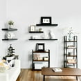 thumbnail image 2 of WELLAND 16" Mission Floating Shelf Wall Mounted Shelves Display Rack,15 4/5" x 9 1/4" x 2", Black, 2 of 4