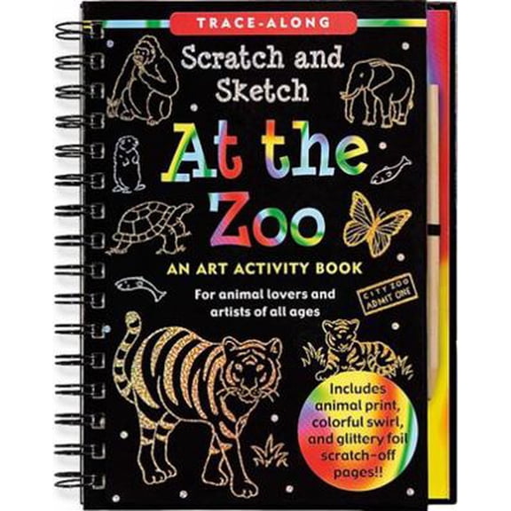 Pre-Owned Scratch & Sketch at the Zoo (Trace-Along) [With Wooden Stylus] (Spiral-bound) 1441305734 9781441305732