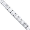 thumbnail image 3 of 9.75 TCW Solid 18 Kt White Gold SI Clarity HI Color Diamond Tennis Bracelet/Bangle, 3 of 3