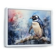 thumbnail image 2 of Designart "Wonderous Snowy Penguins" Penguin Floater Framed Wall Art Prints, 2 of 5