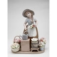 thumbnail image 3 of Ceramic Girl with Flower Baskets Figurine Home Decor Mom Farmhouse Kitchen Decor,, 3 of 3