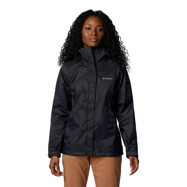 Chubasquero Columbia Arcadia II Impermeable para Mujeres - Negro