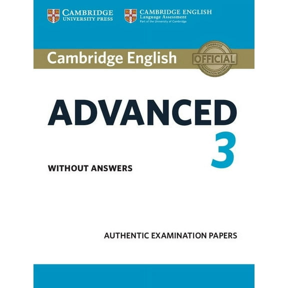 Cae Practice Tests Cambridge English Advanced 3 Student's Book Without Answers, (Paperback)