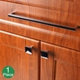 thumbnail image 4 of Koofizo Manija Cuadrada Sólida Para Gabinete De Barra - Tirador Cromado Para Muebles De 10 Pulgadas/256 Mm De Distancia Del Orificio Para Tornillos, 1 Pieza Para Puerta De Armario De Cocina, Dormitori, 4 of 6