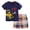 Navy, variant on Leey-World Toddler Boy Cotton Summer Short Sleeve T-Shirt and Short Set Kids Outfit Sets Boys 5t(Navy,4-5 Years)