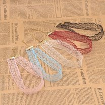AYYUFE Punk Lace Hollow Women Choker Necklace Gothic Bridal Boho Charm