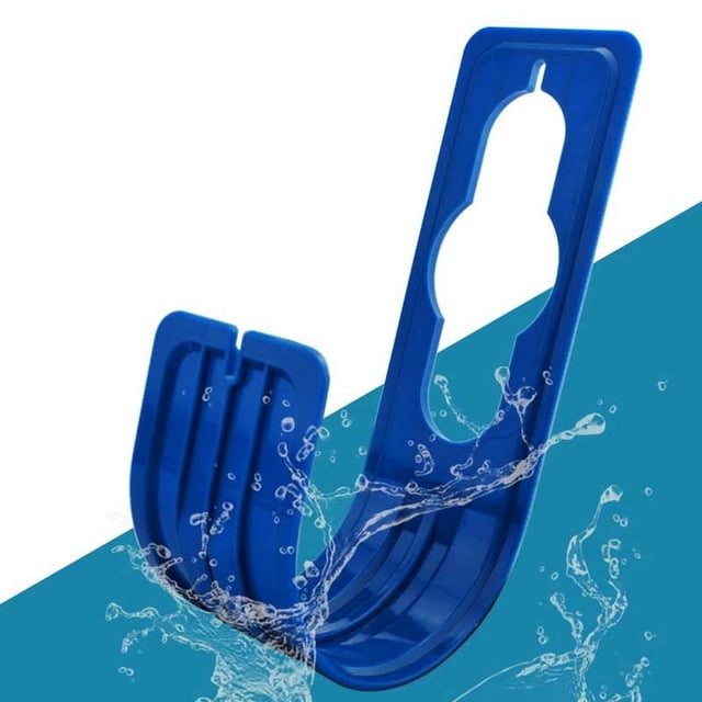 Hose Water Pipe Holder Hanger Wall Mounted Outdoor Watering Storage Plastic Hook Rack(Sapphire)