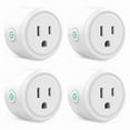 thumbnail image 1 of Mini Wifi Smart Plug Wi-Fi Enabled Mini Socket Outlet App Remote Control Wireless Portable Automatic Timer Sockets with ON/OFF Switch for Light Electrical Appliance Compatible with Home, 1 of 6