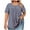 Hot Pink, variant on Antinious Summer Tops for Women Trendy,Sweatshirt for Women,Ladies Size Short Sleeved Crewneck Button Up Pleated T-shirt,Hot Pink,XL