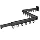 thumbnail image 2 of Wall Mounted Clothes Drying Rack For Indoor Use In Black 121X9cm 1Pack, 2 of 4