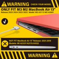 thumbnail image 3 of Funda con teclado IBENZER para MacBook Air de 13,6 pulgadas, color naranja coral, 3 of 9