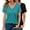 Black-Lake Blue, variant on 2 Pack Womens T Shirts V Neck Casual Tops Short Sleeve Comfort Fit Shirts for Women