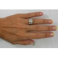 thumbnail image 5 of Silver & Stone Jewels 2 CT White Round Cut Cubic Zirconia Bridal Ring Set In 14K White Gold Plated, 5 of 6