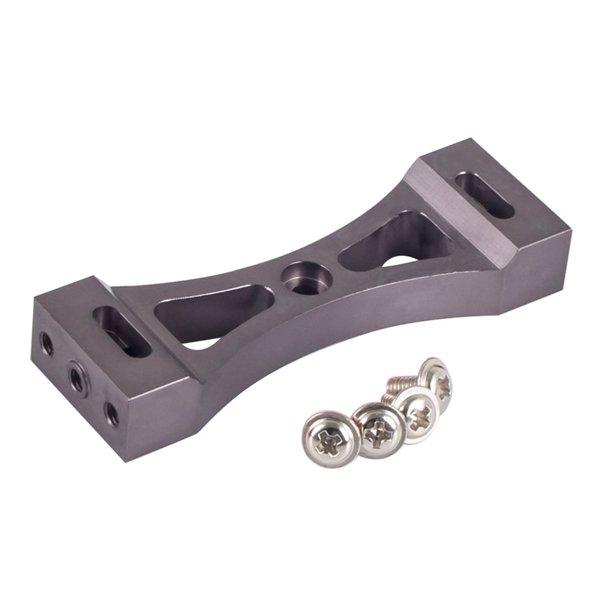 Ounissouiy Viga de Metal, travesaño fijo ajustable portátil, pieza mejorada, soporte desmontable, Control remoto 1/12, accesorios de repuesto Kits de construcción modelo gris