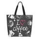 thumbnail image 1 of Fotbe I Love Coffee Bolsa Tote Estética de Lona con Estampado para Mujer - Bolsa Reutilizable de Hombro Casual para Vacaciones, Compras, Trabajo y Gimnasio, 1 of 8