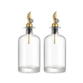 thumbnail image 3 of Botella de condimento de cocina Botella de aceite de vidrio a prueba de fugas Dispensador automático de aceite de oliva Botella dispensadora de aceite oro 500ml Soledad Botella de aceite, 3 of 10
