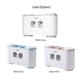 thumbnail image 1 of Wall-Mounted Toothbrush Holder Toiletries Storage Rack with 2 Toothpaste Dispensers 4 Cups and 5 Toothbrush Slots, 1 of 4