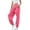 Pink, variant on Ladies' Waisted Sports Pants With Pockets High Waisted Sports Gym Exercise Slim Fit Jogging Pants Casual Pants Women's Lounge Pants Blue S