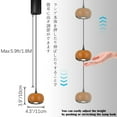 thumbnail image 4 of FSLiving Lampe de Pendaison Réglable en Hauteur Piste de Levage Rétractable en J Lumière LED Dimmable Tactile Manuelle Gradateur Intérieur Lot Lumière Accent Citrouille 3 Couleurs Mini Lampe de Downlight, Orange - 1 Ensemble, 4 of 8