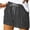 Striped: Black, variant on Simua Summer Shorts for Women Womens Comfy Drawstring Casual Elastic Waist Drawstring Pocket Loose Gradient Shorts