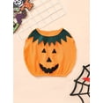 thumbnail image 3 of Disfraz De Halloween Para Niños Pequeños Y Niñas, Camisetas Sin Mangas Con Cuello Redondo En Forma De Calabaza, Traje De Fiesta De Cosplay, 3 of 4