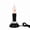 6" Tall, variant on Summercome Real Flame Retro Candle Lamp, Flameless Candle with Real Like Flame Light Bulb, Christmas Atmosphere Plug Candle with Realistic Flickering Decoration for Xmas Table Decor, Halloween