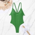 thumbnail image 4 of MSJUHEG Swimwear Monokinis,High Waisted Bikini Sets for Women,Womens One Piece Swimsuits,Womens Bathing Suits,Hollow Monokini Swimwear,Plus Size Swimsuit for Women,Push Up Swimsuits for Women Green XL, 4 of 6