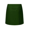 thumbnail image 6 of vigerkar Skorts for Women Dressy Casual Plus Size High Waist Skirt with Shorts Underneath Skorts Tummy Control with Pockets Dark Green, L, 6 of 6