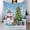 Flannel Blanket Christmas Tree Snowman blanket 30"x40" 1, variant on GXFC Cute Gingerbread Man Christmas blanket, comfortable and soft, warm casual blanket, printed design, winter sofa dormitory home decoration, must-have travel product. Size is 30x40 inches.