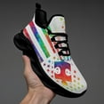thumbnail image 3 of Autism Tie Dye Shoes Trail Running Shoe Non-Slip Breathable Comfortable Sneakers Black Size 11.5, 3 of 7