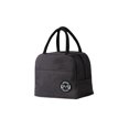 thumbnail image 1 of Fiambrera Bolsa Moda Color sólido Portador Organización Contenedor Picnic Cremallera Térmica Almuerzos Bolsas con asas Bolsa de almacenamiento Almacenamiento y organización del hogar Negro Bearachild HA066153-03, 1 of 6