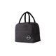 thumbnail image 1 of Fiambrera Bolsa Moda Color sólido Portador Organización Contenedor Picnic Cremallera Térmica Almuerzos Bolsas con asas Bolsa de almacenamiento Almacenamiento y organización del hogar Negro Bewildely HA066153-03, 1 of 6