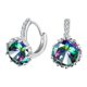 thumbnail image 1 of Pendientes colgantes de diamantes de oro blanco de lujo del arco iris para las mujeres que se casan Sunnimix Pendientes de diamantes de las mujeres, 1 of 8