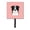 Pink, variant on Carolines Treasures Checkerboard Lime Green Border Collie Leash Or Key Holder