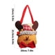 thumbnail image 3 of Bolsa de regalo navideña con asa | Bolsa de poliéster roja | Diseño de muñeco de nieve, Papá Noel y ciervo | Bolsa resistente y antiarrugas para dulces y regalos, ideal para fiestas, decoraciones y, 3 of 6