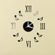 thumbnail image 3 of Etiqueta engomada del espejo de la nota de la música reloj DIY calcomanías con espejo de acrílico reloj de pared decoración de la habitación del hogar papel tapiz Noticed JJ11072-02, 3 of 4