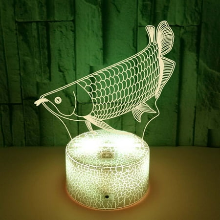 

JUSTUP 3D illusion night light USB powered 7-color LED light suitable for children s gift bedroom decoration