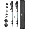 thumbnail image 1 of Bastones de trekking Cascade Mountain Tech de fibra de carbono, color azul, 1 of 9